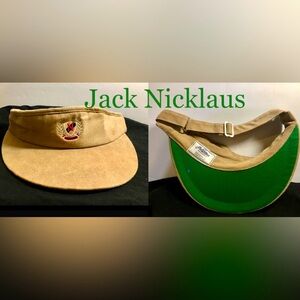 Vintage Jack Nicklaus Beige Visor